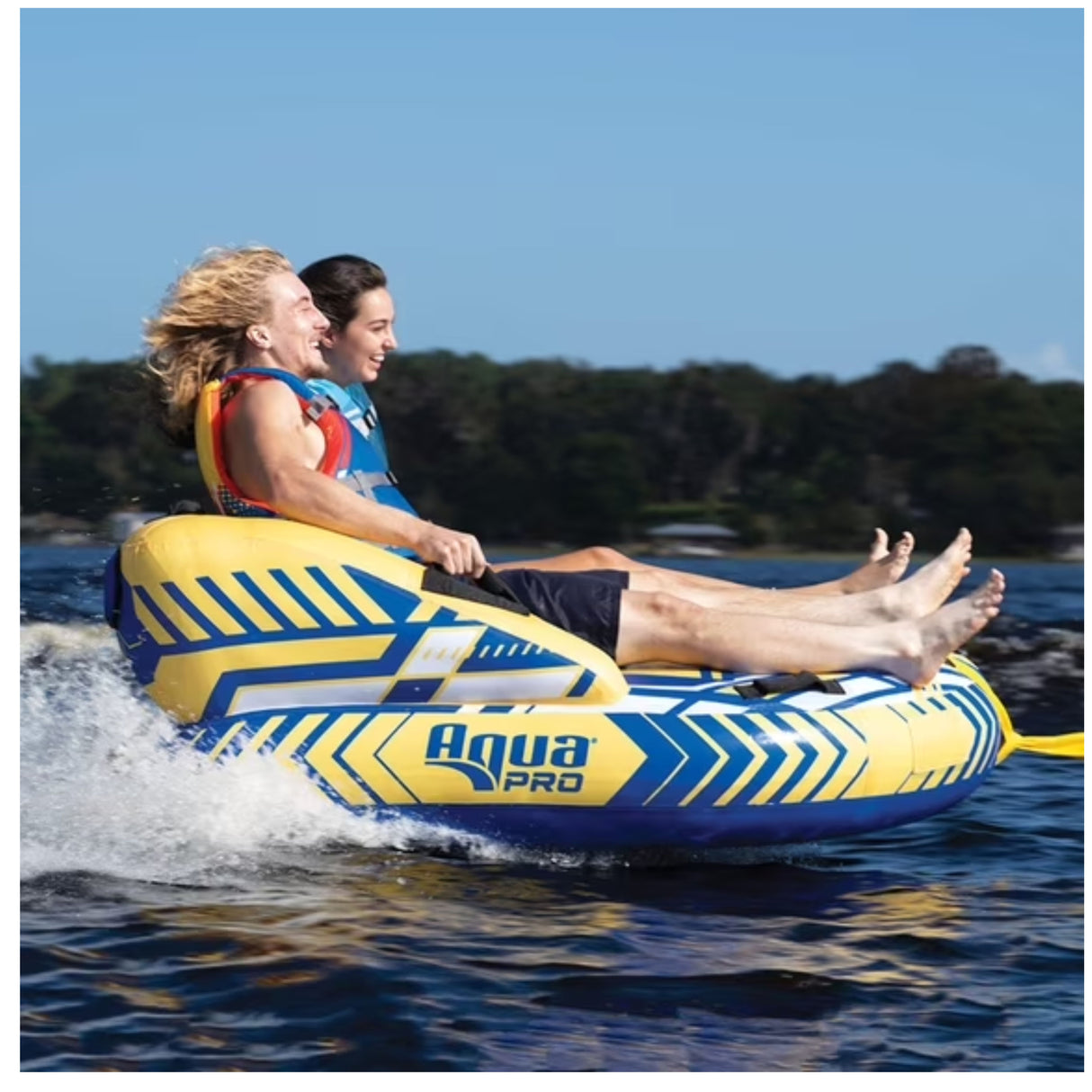Aqua Pro 65" X 60" Two-Rider Water Sports Towable Inner Tube