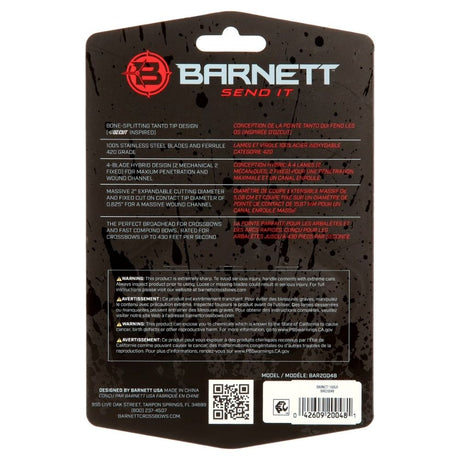 Barnett Game Crusher 100gr. 4 Blade Broadheads
