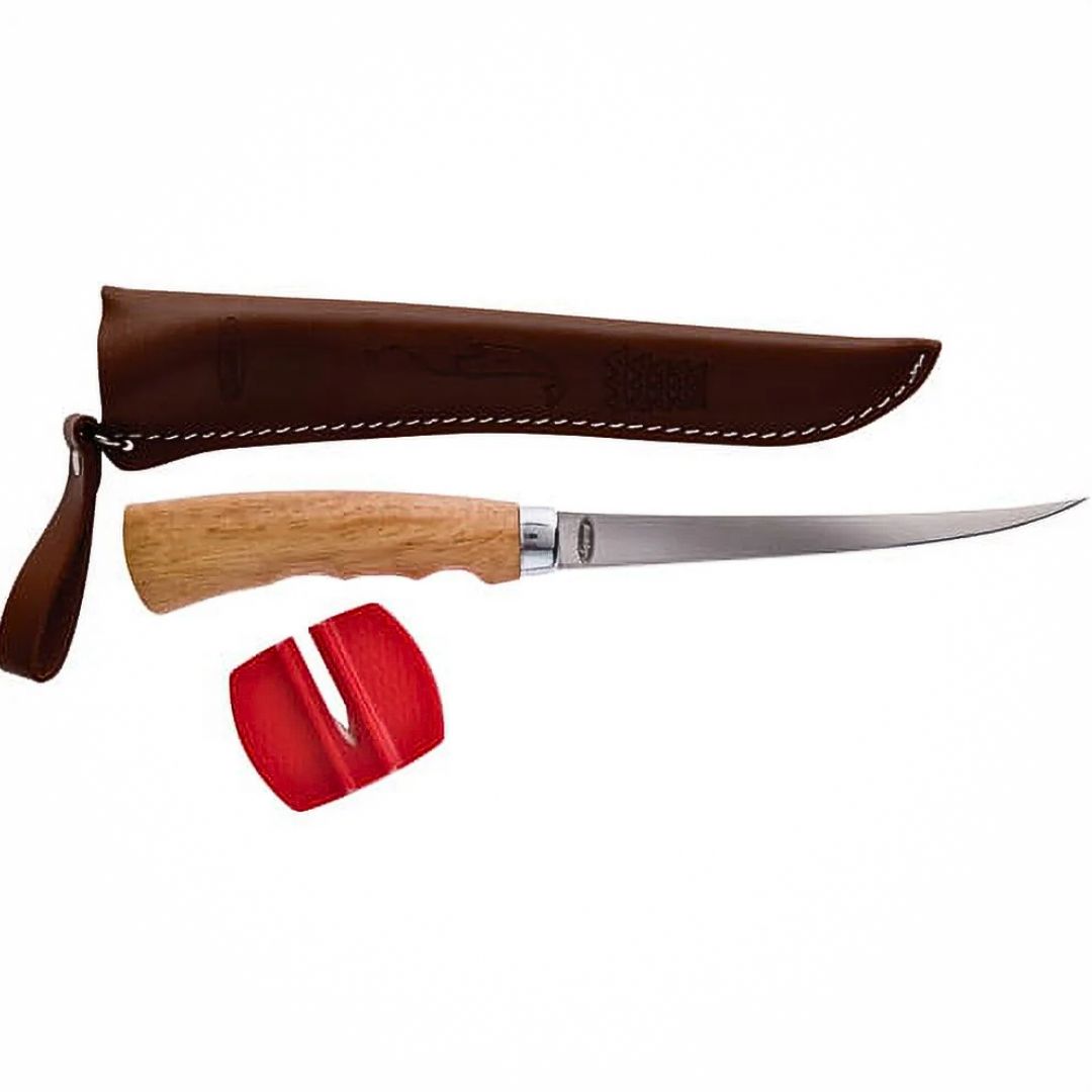Berkley 6" Wooden Handle Fillet Knife W/ Sheath