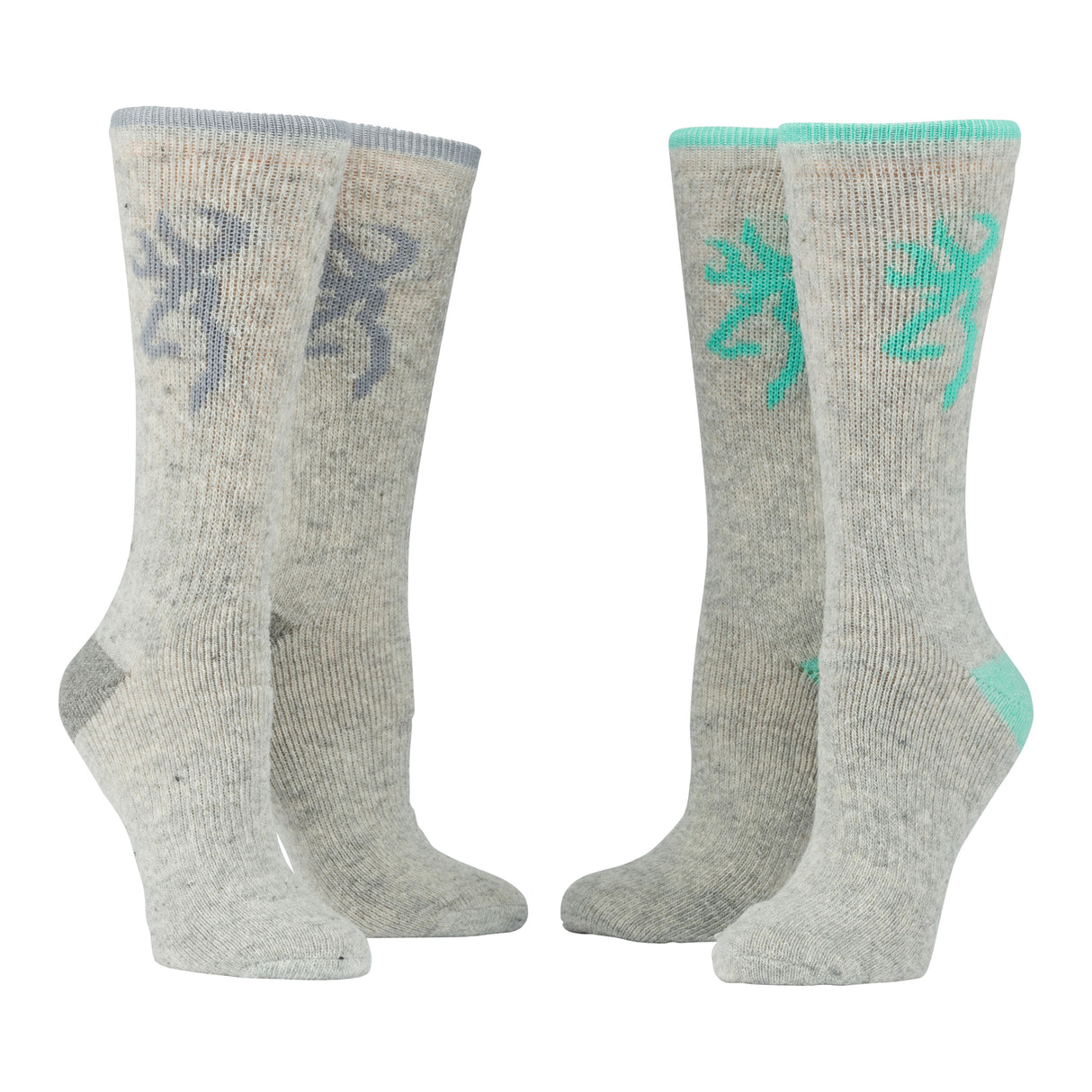 Browning Rowan Wool Blend Socks 2pk - Julep Gray