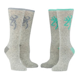 Browning Rowan Wool Blend Socks 2pk - Julep Gray