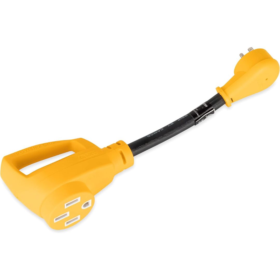 Camco RV 12" Power Grip Dogbone 15AM / 30AF