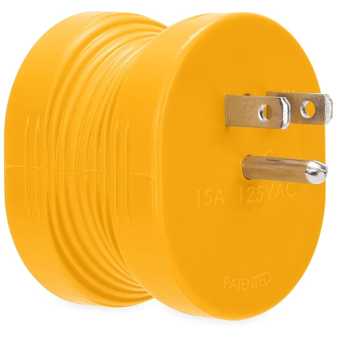Camco RV 5AM/30AF Power Grip Adapter - 125V/1875V