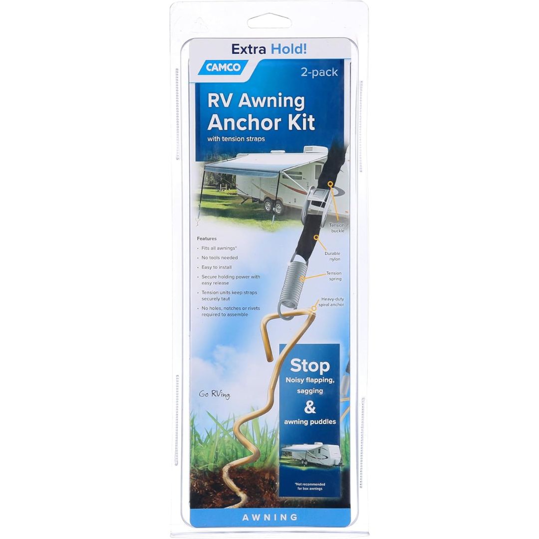 Camco RV Awning Hold Down Strap Kit