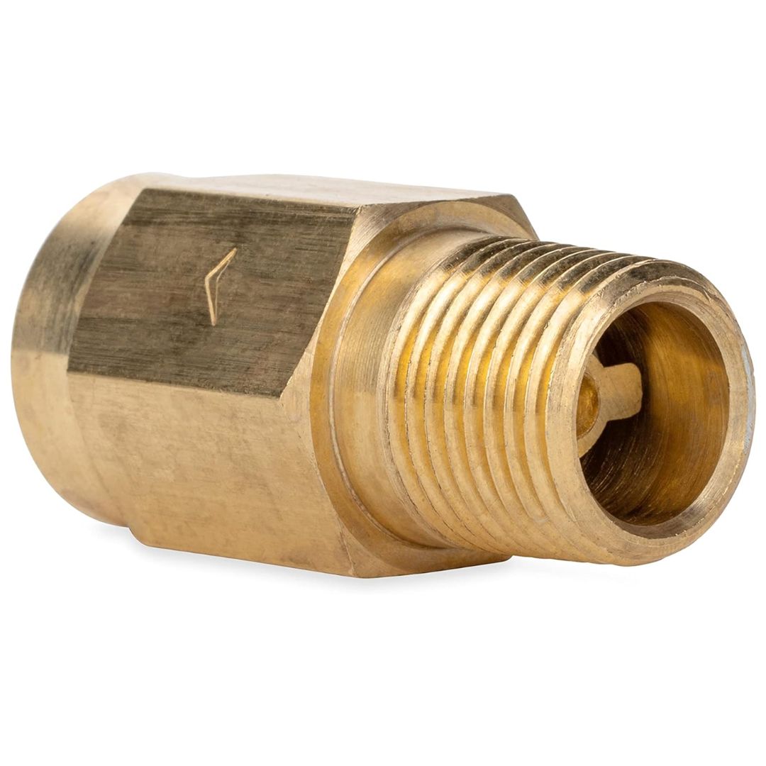 Camco RV Brass Backflow Preventer 1/2" NPT