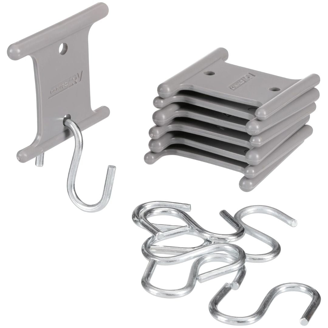 Camco Universal Fits-All Party Light Holders - Gray 7PK