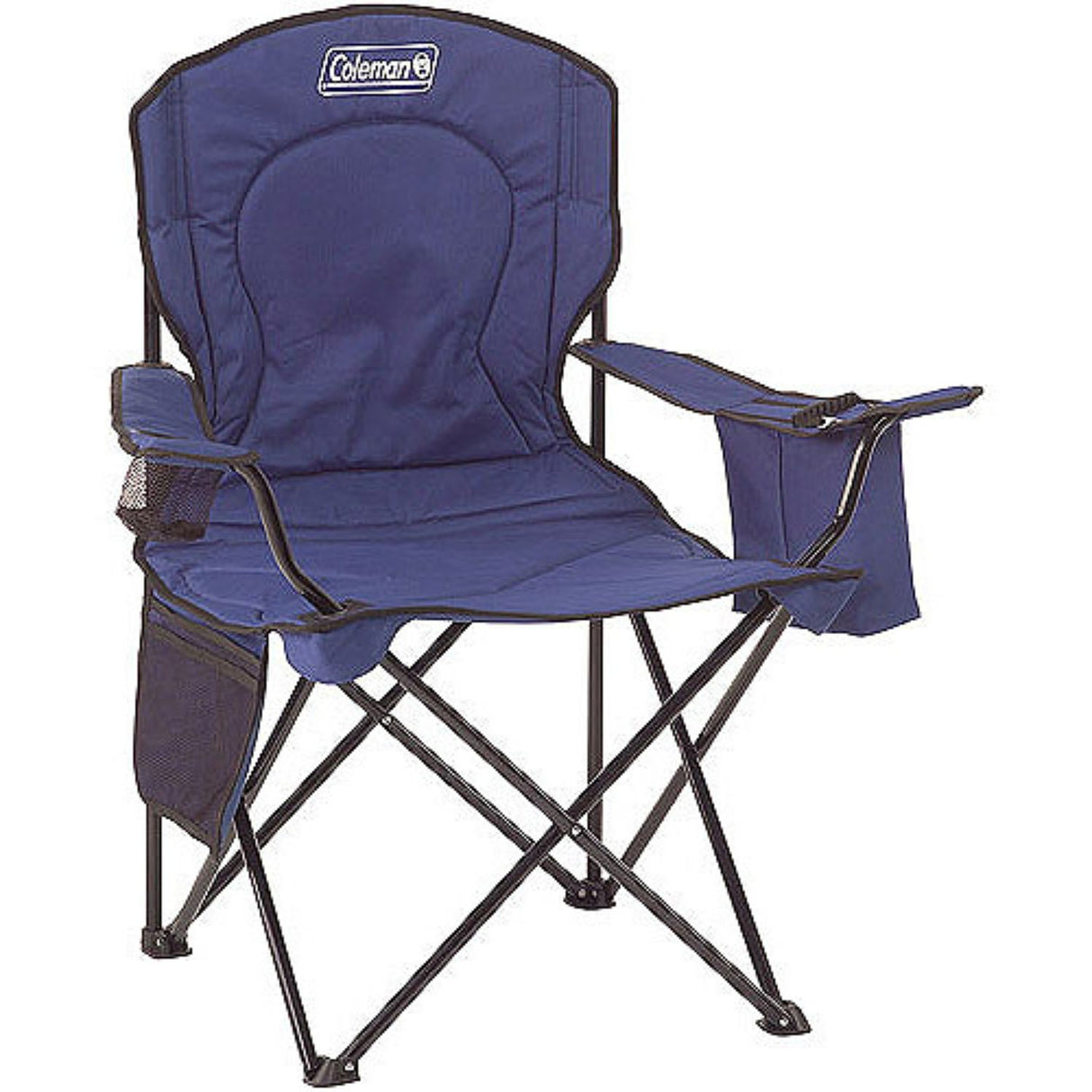 Coleman Portable Camping Chair with Built-in 4-Can Cooler