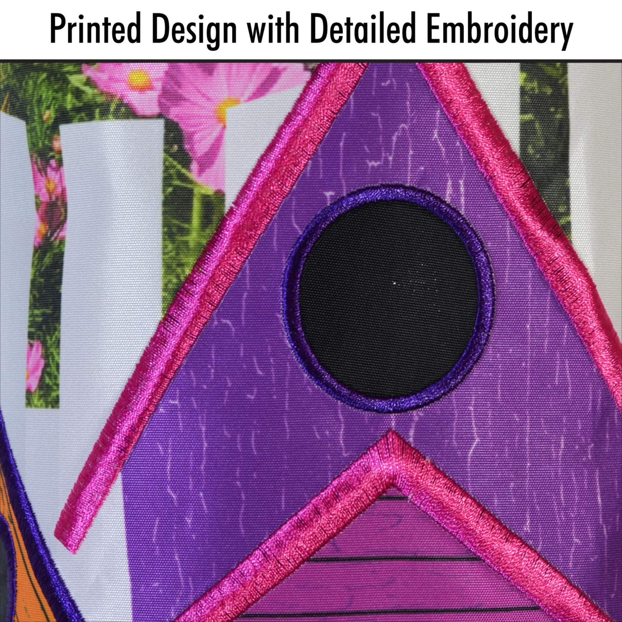 Colorful Birdhouse Garden 40" Windsock