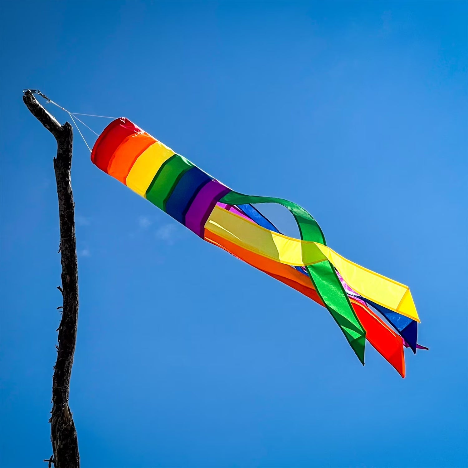 Colorful Rainbow Column Value Windsock, 33-Inch