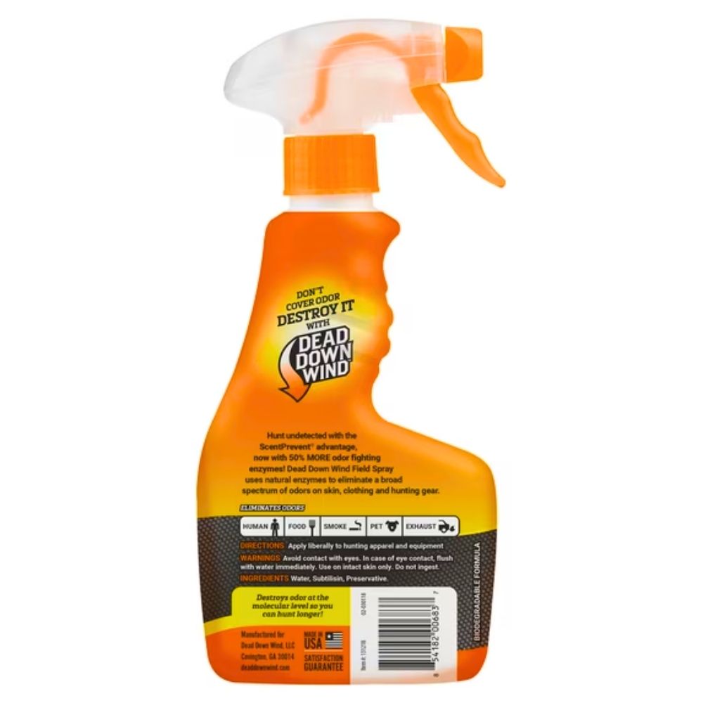 Dead Down Wind Unscented Scent Eliminating Field Spray, 12oz. Spray Bottle
