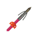 AMS Bowfishing Fiberglass Arrow Chaos FX Pink Shaft & Everglide Safety Slide