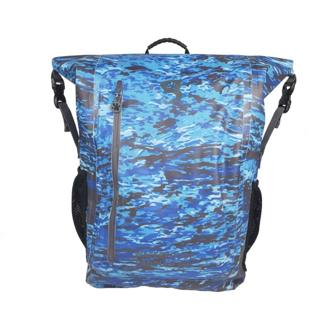 Geckobrands Paddler 30 Liters Water-Resistant Backpack - Ocean Geckoflage