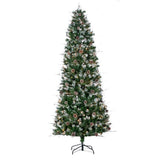 Gerson Frosted Vancouver Spruce with Pinecones 7.5',  750 LED Lights WW