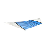 Hammock- Quilted, Reversible w/ Pillow, Blue Stripe
