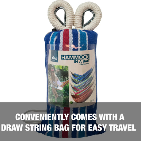 Hammock in a Bag- America's Cup Stripe
