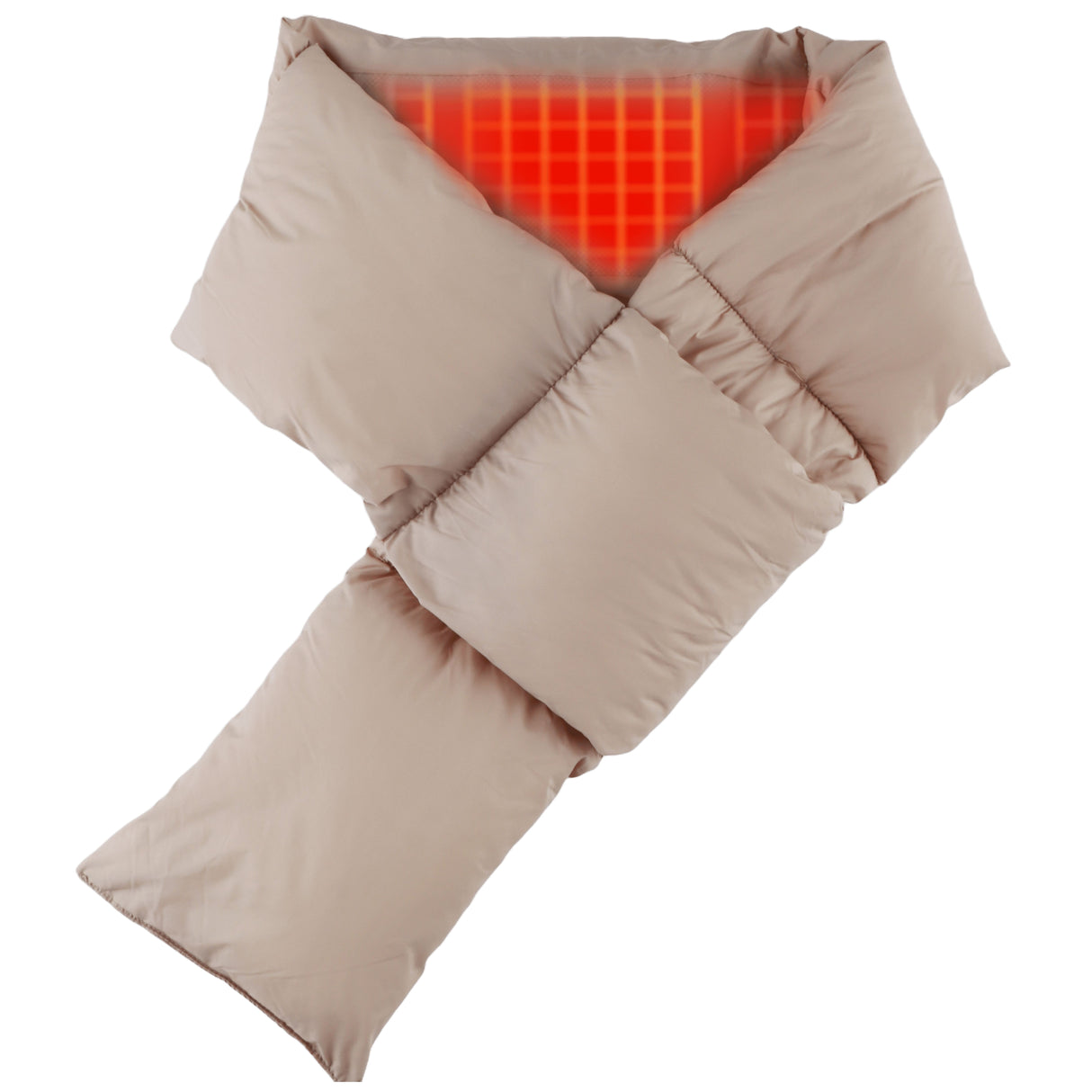 Helios Heated Scarf w/ 5000Mah Power Bank - Taupe