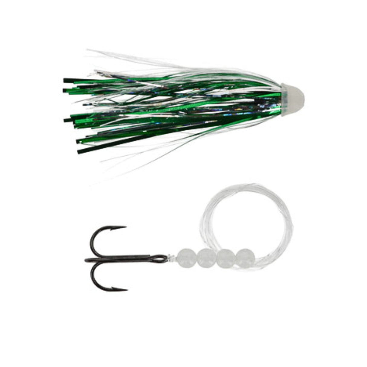 Ice Strong Too Strong Trolling Flies - UV Green Ice