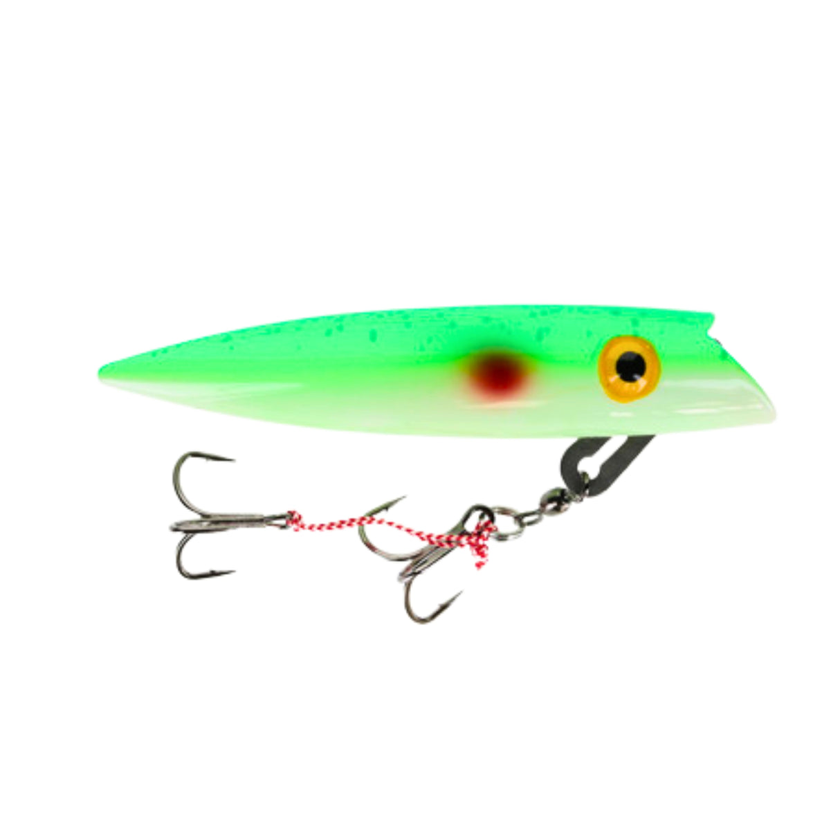 Ice Strong Trolling Plug - Green Glow Splatter UV