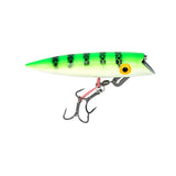 Ice Strong Trolling Plug - Green Ladderback Glow UV