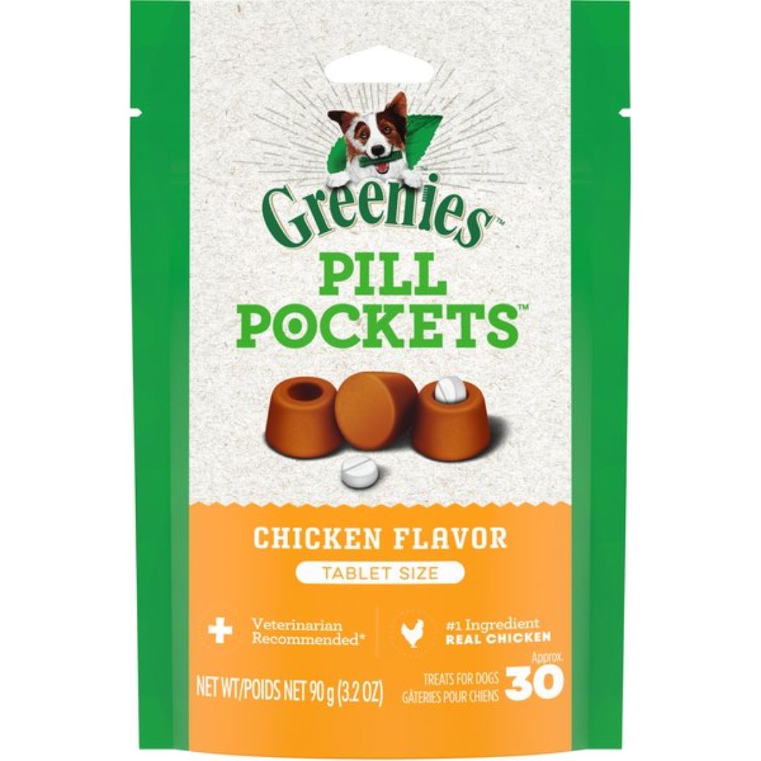 Greenies Canine Pill Pockets for Tablets Chicken 3.2oz