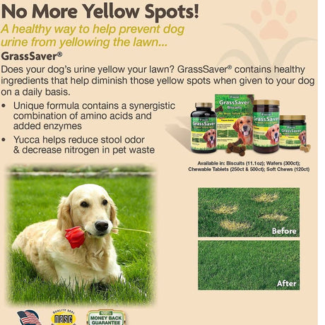 NaturVet GrassSaver Soft Chew - Jar
