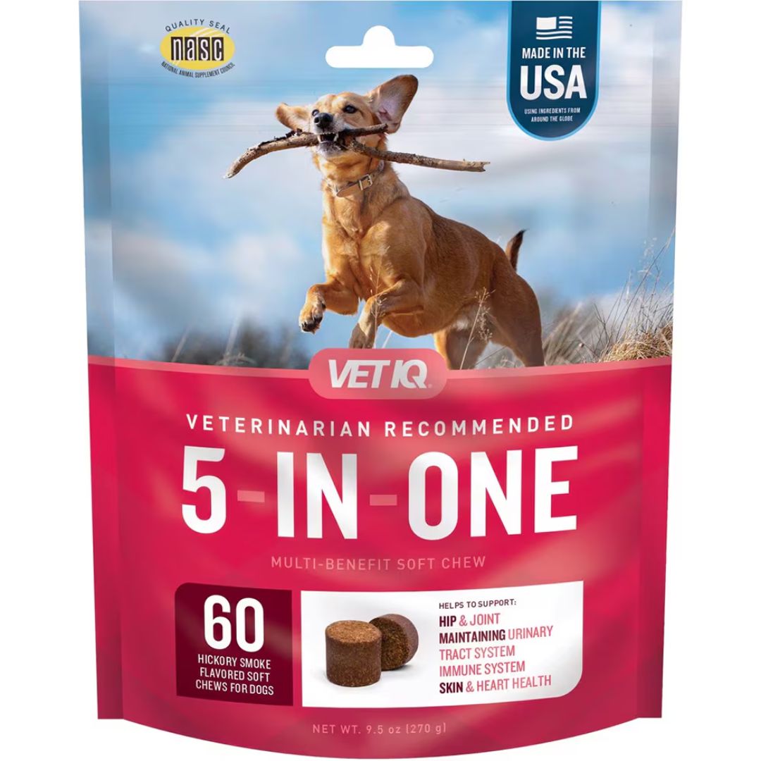 VetIQ Multi Benefit 5in1 Dog Chews 60ct