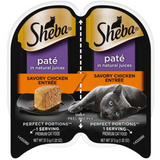Sheba Perfect Portions Cat Premium Pate Poultry Flex Tray Wet Variety 2.64oz Contains: Savory Chicken Entree - 6ct, Roasted Turkey Entree - 6ct
