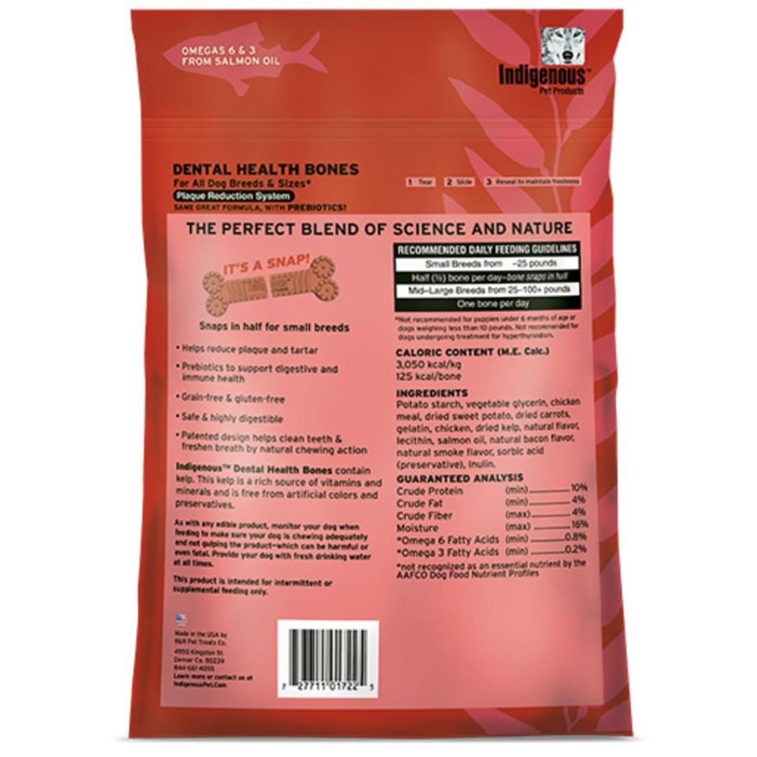 Indigenous Dental Health Bones Lg Carrot & Pumpkin Flavor 17oz