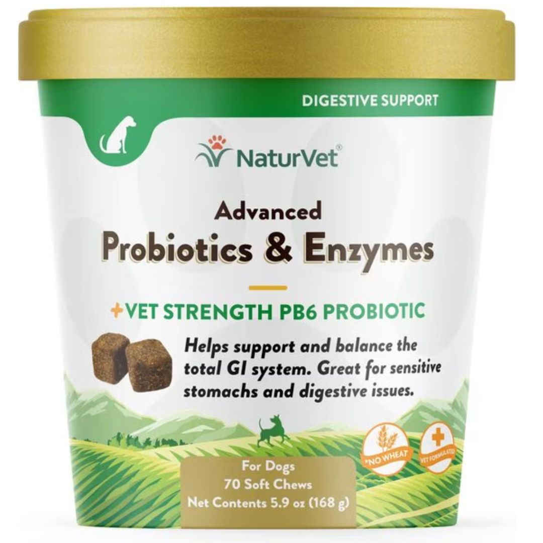 NaturVet Advanced Probiotics & Enzymes Soft Chew - Cup