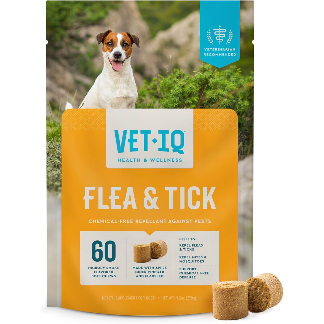 VetIQ Flea & Tick Chew Dog 60ct