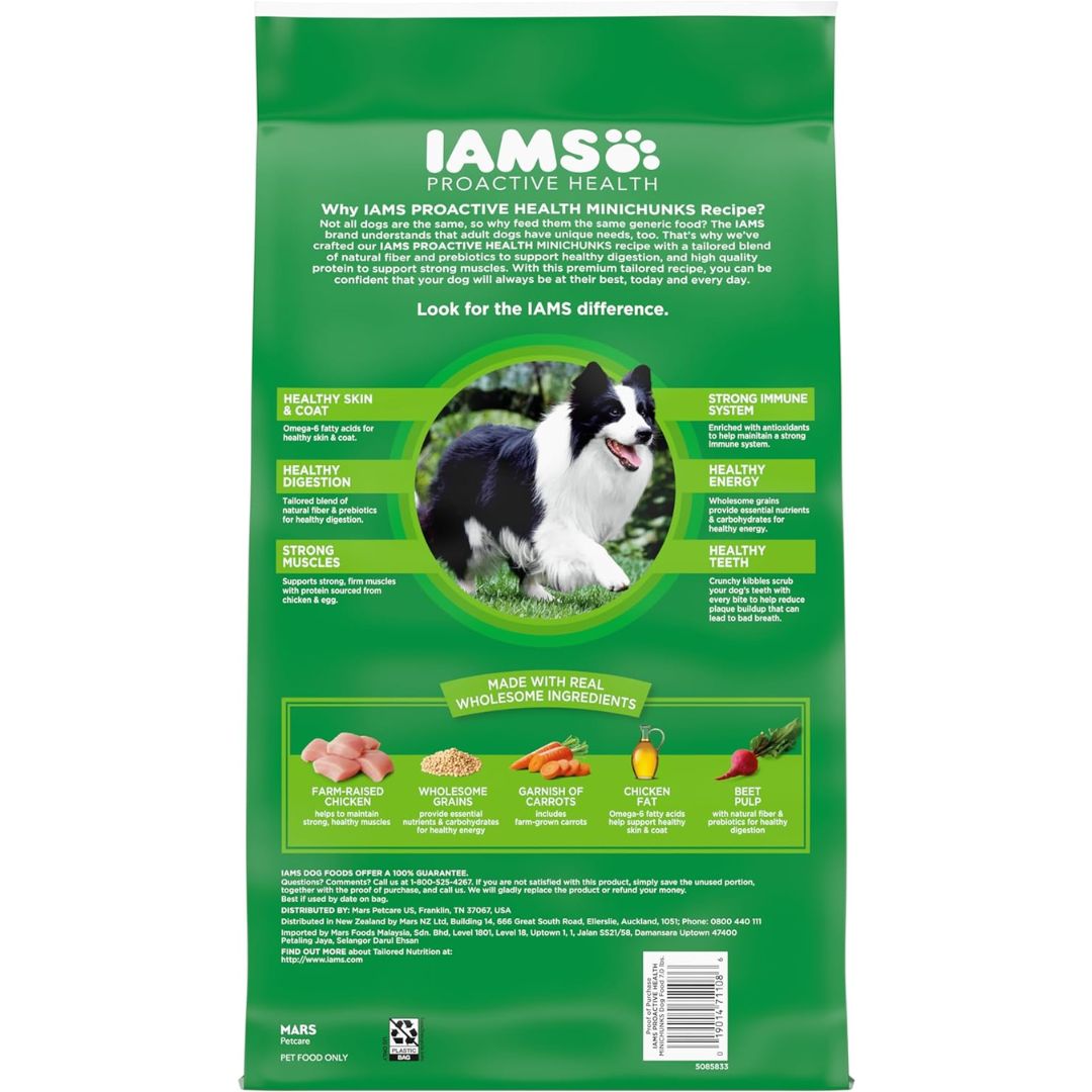 IAMS Proactive Health Minichunks Adult Dry Dog Food 7lb Bag
