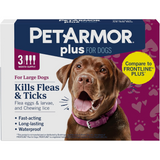 Petarmor Plus Flea & Tick Squeeze On Dog 45-88# 3Ct
