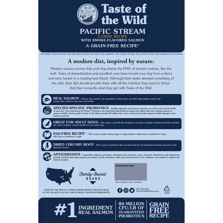 Taste of the Wild Pacific Stream Canine Smoked Salmon 5#