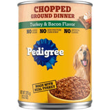 Pedigree Ground Dinner w/ Chunky Turkey & Bacon Can 13.2oz