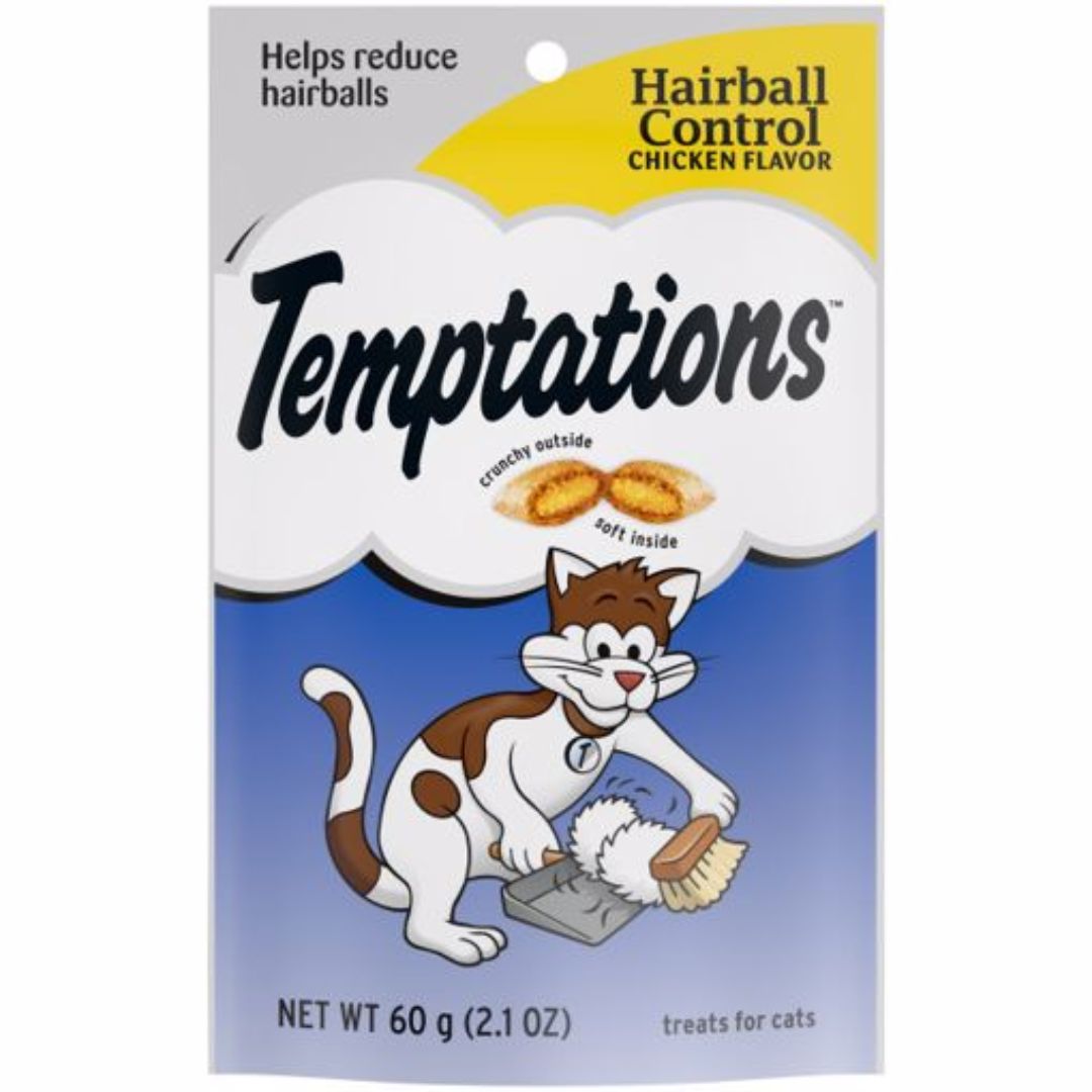 Temptations Hairball Control Chicken 2.12oz