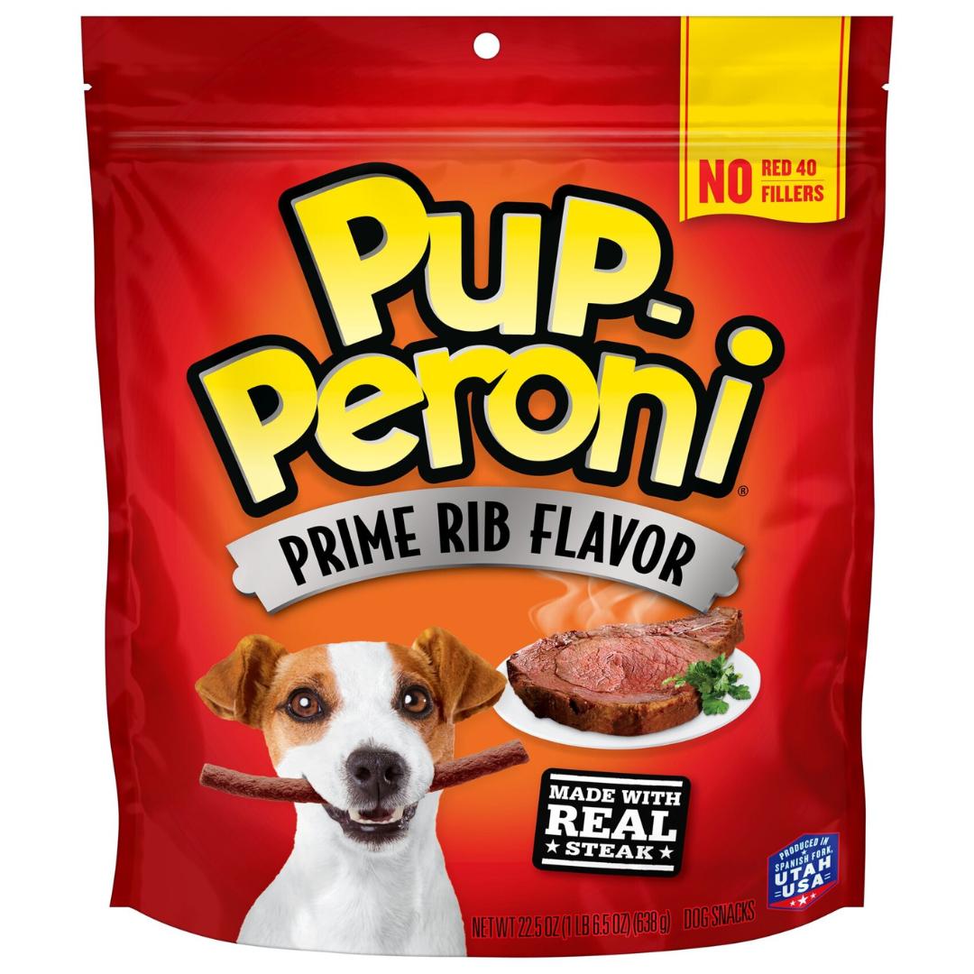Pupperoni Prime Rib Dog Treats 22.5oz