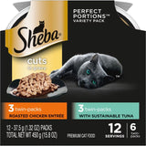 Sheba Perfect Portions Cat Mixed Cuts Chicken & Tuna 12ct Variety Wet 16.9oz