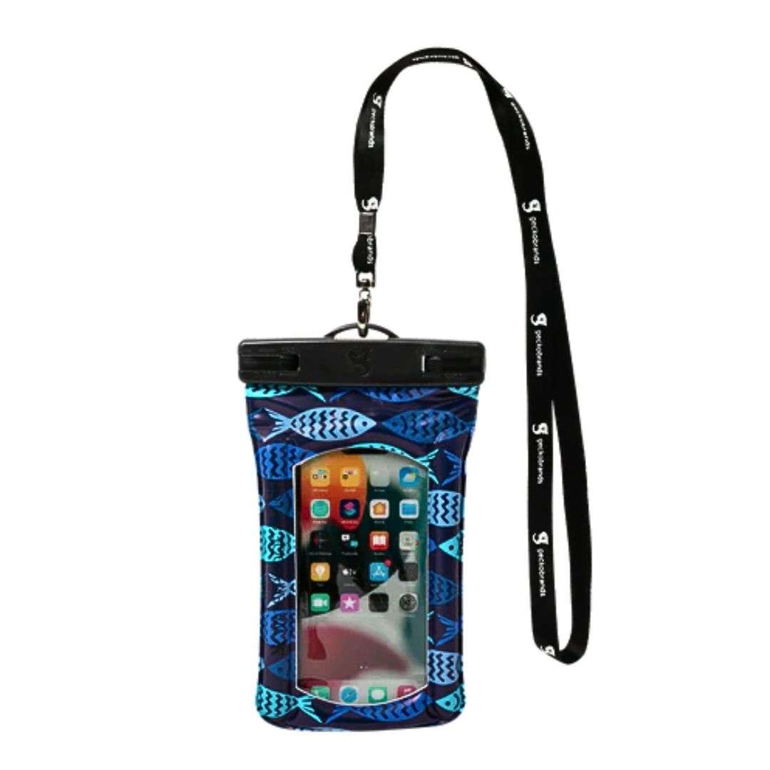 Gecko Blue Fish Float Phone Dry Bag