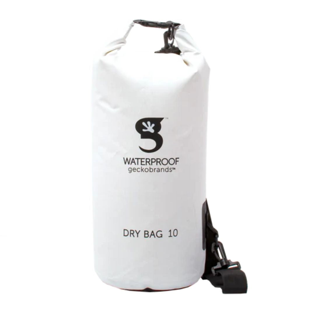 Gecko Tarpaulin Dry Bag 10L or 2.6 Gal - White