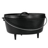 Lodge 10 Inch / 4 Quart Cast Iron Camp Dutch Oven