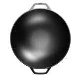 Lodge 14 Inch Seasoned Cast Iron Wok