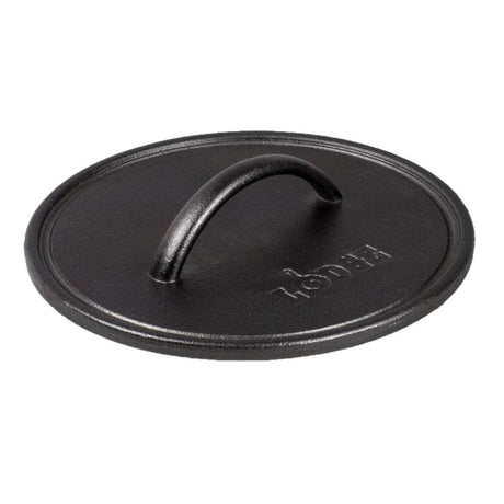Lodge 8 Inch Cast Iron Round Flat Grill Press