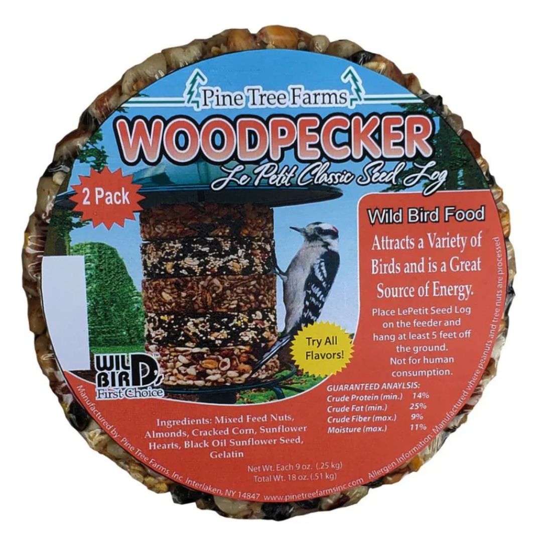 Pine Tree Farms Woodpecker Le Petit Seed Log 2pk