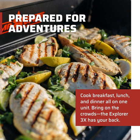 Camp Chef Explorer 3X Three-Burner Cooking System CSA