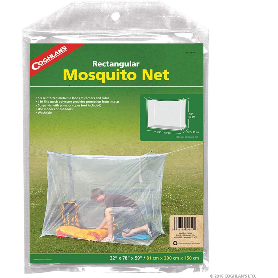 Rectangular Mosquito Net - White