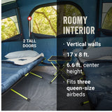 Coleman Sunlodge Tent 10P Cabin - Blue Night