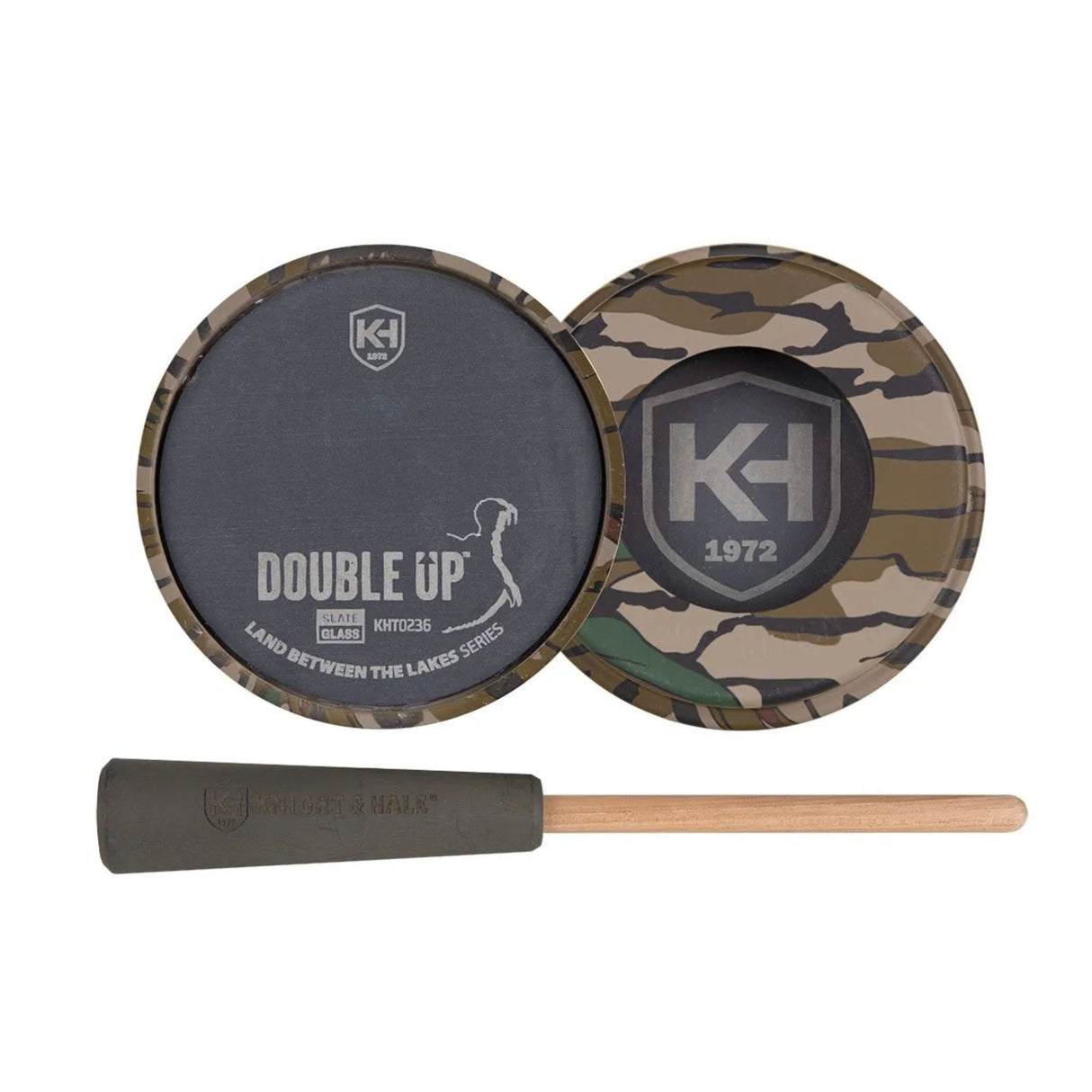 Knight & Hale Double Up Slate/Glass Pot Call – LBL Series  KHT0236
