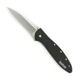 Kershaw 1660SWBLK Leek Folding Knife with SpeedSafe - Black/Silver