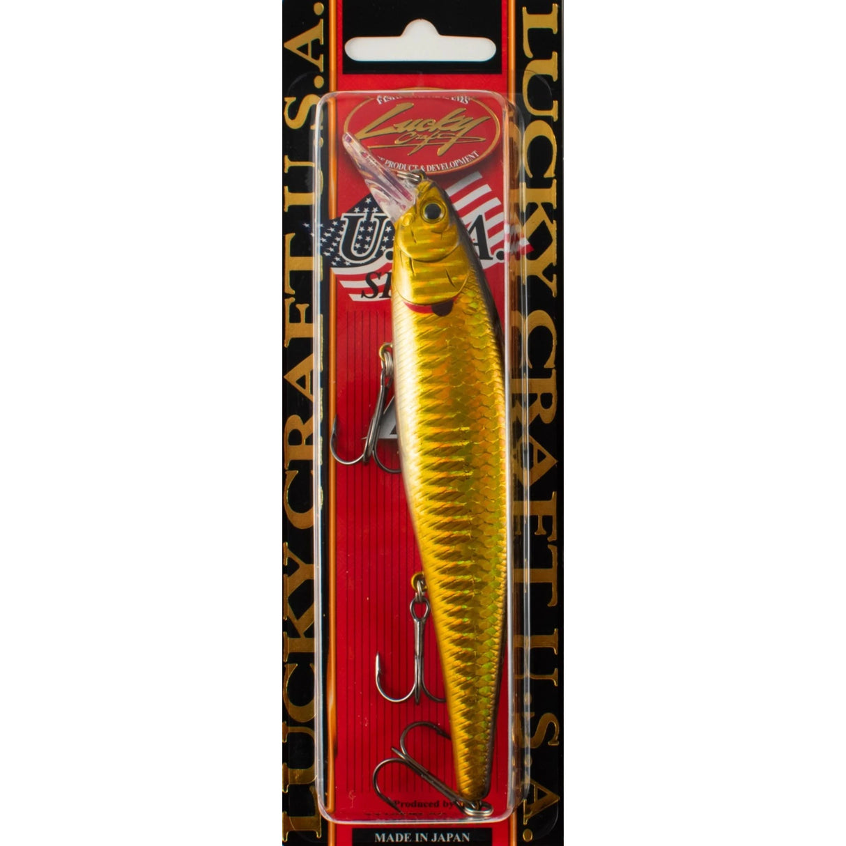 Lucky Craft U.S.A. Pointer 128 SP Zebra MS Aurora Gold 5"
