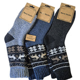 HD Nature Alpaca Men's Socks 3pk Print Style